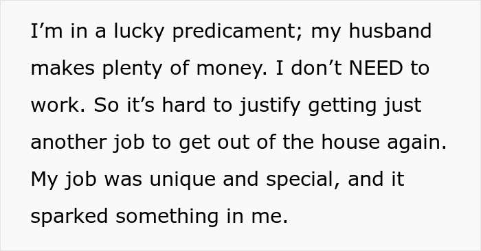 Alt text: Hurt working mom feeling conflicted about job and an ignorant husband who doesn't understand her feelings.