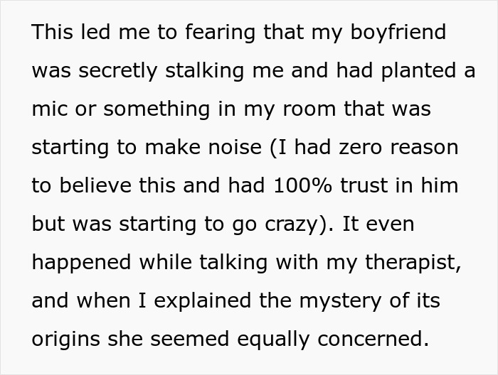 Woman discovers hidden device in closet planted by boyfriend, sparking fears of secret surveillance and mistrust in relationship.