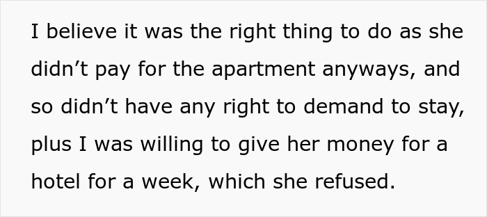 Text excerpt from a story about a woman planning a solo trip and relationship issues before departure. Text excerpt from a story about a woman planning a solo trip and relationship issues before departure.