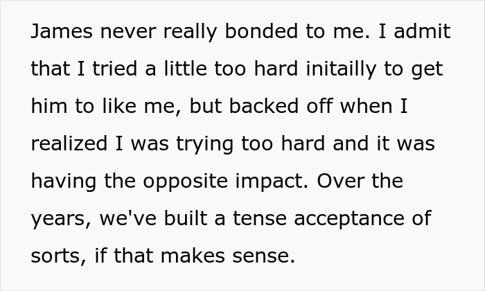Man denies stepson&rsquo;s pleas to contribute to college fund, highlighting family tension and strained relationship.