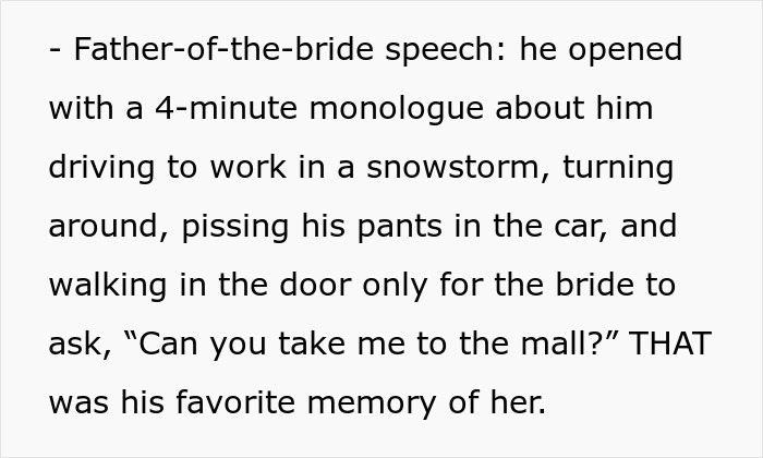 Bride tries to erase twin at wedding, revealing family favoritism during a tense father-of-the-bride speech.