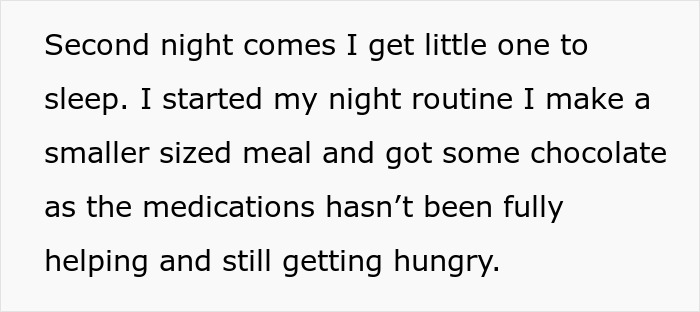 Alt text: Woman reflects on her night routine after learning what husband really thinks of her body, starting life changes.