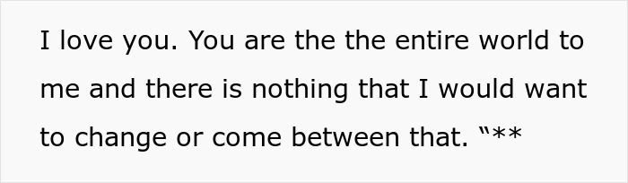 Valentine card text expressing deep love and devotion, fitting the found another woman Valentine card theme.