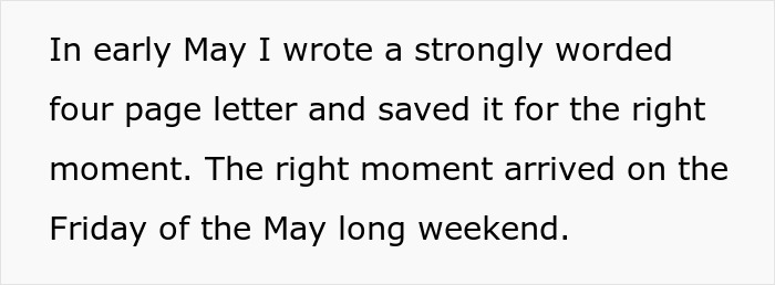 Text excerpt showing a strongly worded four-page letter written by an employee upset over promised raises not being given.