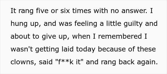 Text excerpt describing frustration with noisy hotel guests and seeking revenge early in the morning. Text excerpt describing frustration with noisy hotel guests and seeking revenge early in the morning.