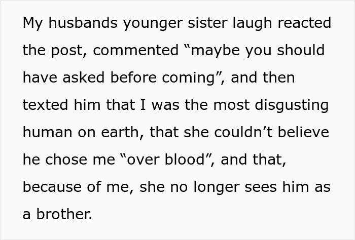 Woman accuses brother-in-law of causing anaphylactic shock by lying about lunch ingredients she is allergic to.