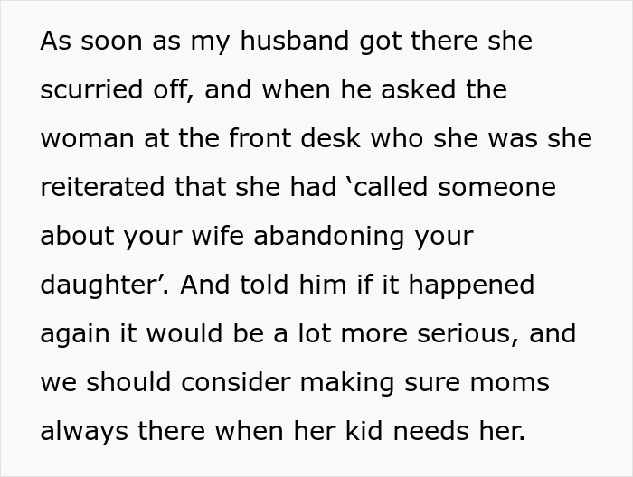 Mom furious school called her instead of husband and possibly pretended to call CPS over alleged child abandonment. Mom furious school called her instead of husband and possibly pretended to call CPS over alleged child abandonment.