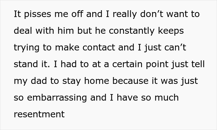 Alt text: Excerpt expressing resentment towards a dad turned trans demanding kids call him mom, affecting his 18-year-old son’s life. Alt text: Excerpt expressing resentment towards a dad turned trans demanding kids call him mom, affecting his 18-year-old son’s life.