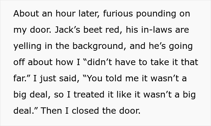 Text showing a heated conversation about a neighbor using the nurse’s driveway repeatedly after a long shift.