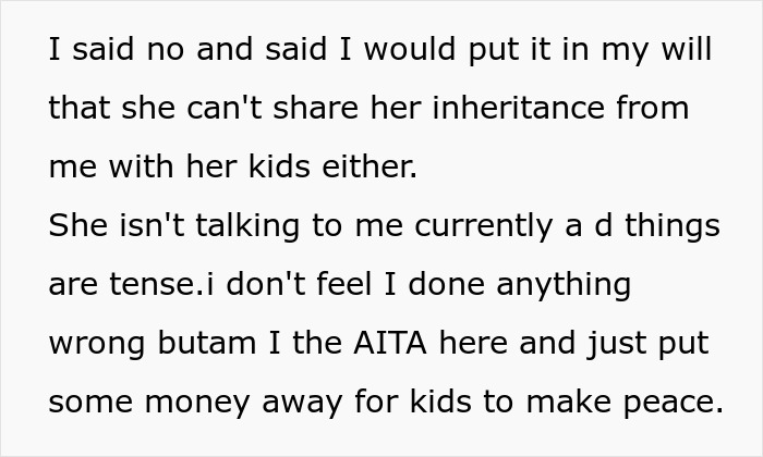 Text about stepkids and stepdad discussing inheritance and choosing to exclude indifferent stepchildren from will.