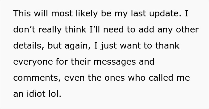 Text post with woman&rsquo;s message about giving husband another chance and learning a hard lesson from it.