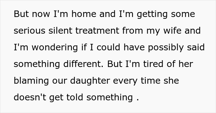 Man at home reflecting on telling wife why daughter doesn&rsquo;t trust, facing silent treatment and family communication issues.