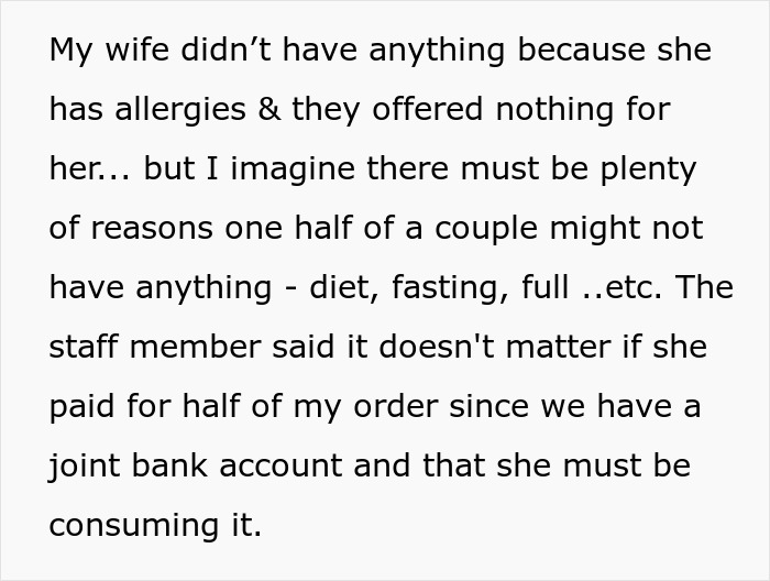 Couple criticize caf&eacute;&rsquo;s rigid rules after wife with allergies was forced to stand outside during their coffee date.