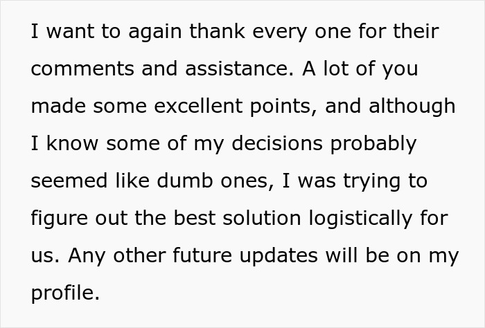 Text excerpt from woman explaining her lesson learned the hard way after giving husband another chance in relationship.