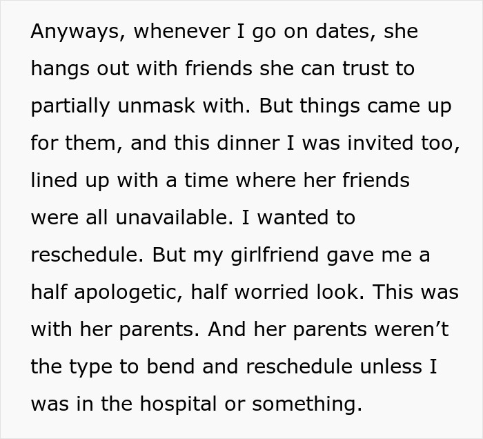 Man planning a prank with girlfriend's parents to support autistic sister, facing objections to their relationship.