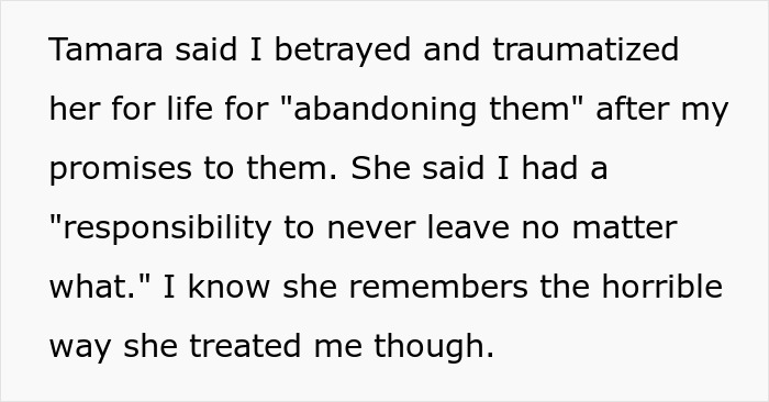 Text excerpt discussing a woman accused of abandoning husband’s kids amid a toxic marriage situation. Text excerpt discussing a woman accused of abandoning husband’s kids amid a toxic marriage situation.