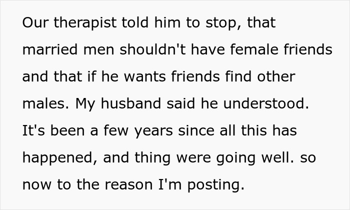 Text excerpt about a woman suspicious of her husband&rsquo;s coworker while nannying his girlfriend&rsquo;s children for free.