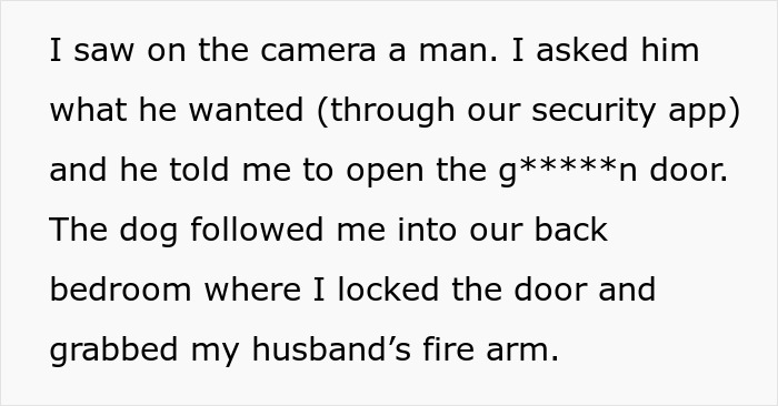 Text describing a woman leaving her dog in a shelter, then trying to get him back after adoption while police get involved.