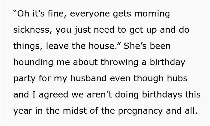 Pregnant woman sharing frustration as mother-in-law hijacks pregnancy and uses uterus as Facebook profile picture.