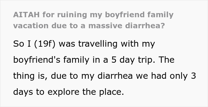  "I Destroyed Her Family Vacation": GF Rushed To The ER Thanks To Her BF's Mom's Contaminated Cake 