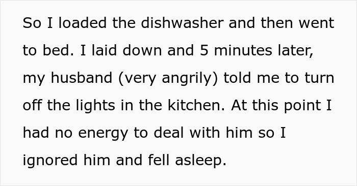 Man stepping over passed out wife and going to bed, showing indifferent attitude in a domestic setting.