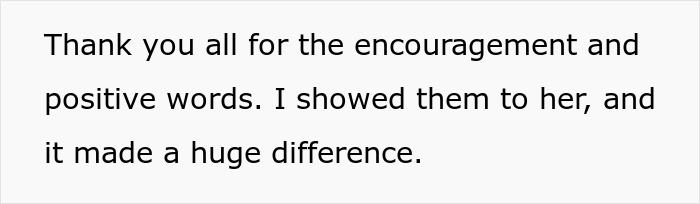 Text on a white background expressing gratitude for encouragement and positive words that made a huge difference. Text on a white background expressing gratitude for encouragement and positive words that made a huge difference.