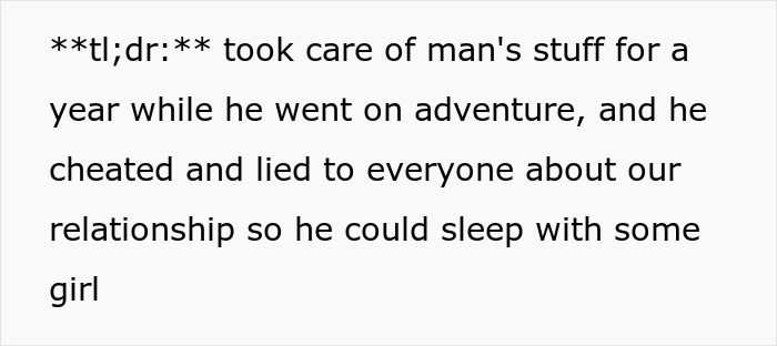 Text excerpt about long-distance romance scandal with cheating and false rumors involving a man and his girlfriend abroad. Text excerpt about long-distance romance scandal with cheating and false rumors involving a man and his girlfriend abroad.