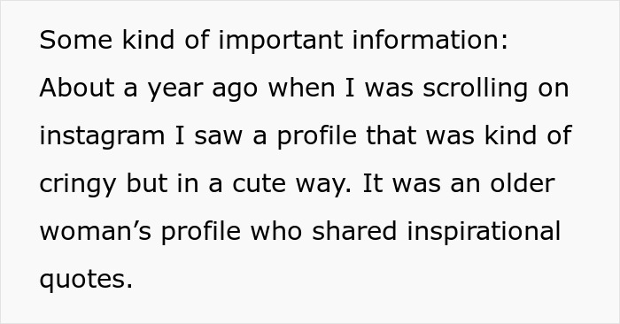 Text excerpt about future MIL branding bride-to-be as stupid, highlighting disbelief and fianc&eacute;'s reaction in a social media story.