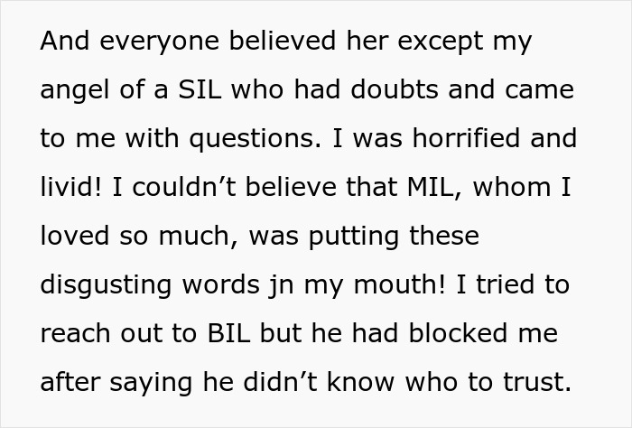 Text excerpt about a woman going no-contact with her MIL after a life-threatening allergy was tested. Text excerpt about a woman going no-contact with her MIL after a life-threatening allergy was tested.