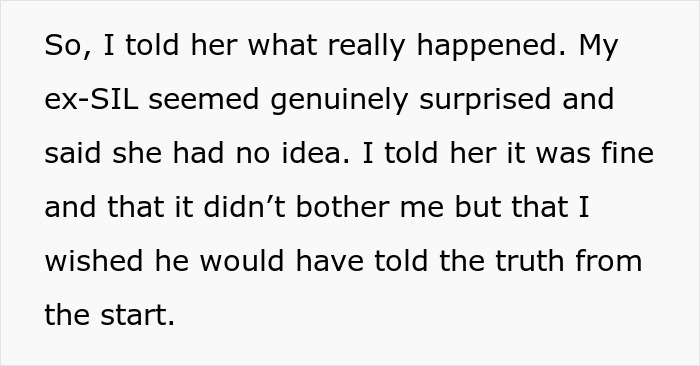 Text excerpt about shallow man lying about wife cheating to save face, upset when truth is revealed.