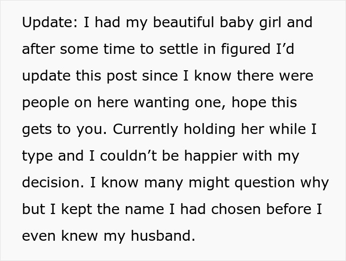 Text update about a pregnant wife shocked by hubby&rsquo;s affair and the matching dream baby name.