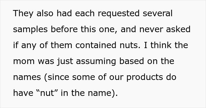 Child with nut allergy grabs sample, worker blamed for giving it, highlighting concerns about allergy safety protocols. Child with nut allergy grabs sample, worker blamed for giving it, highlighting concerns about allergy safety protocols.