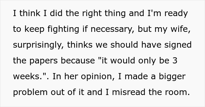 Text excerpt from a father discussing his reaction and thoughts on a teacher scaring a student during class incident.