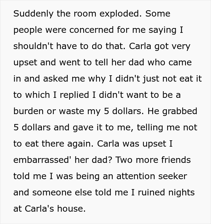 Teen suffers allergic reaction at friend’s house and is told not to eat there again in a tense social situation. Teen suffers allergic reaction at friend’s house and is told not to eat there again in a tense social situation.