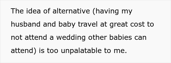 Bride risks her friendship after banning BFF from bringing her baby to wedding while others can attend with babies. Bride risks her friendship after banning BFF from bringing her baby to wedding while others can attend with babies.