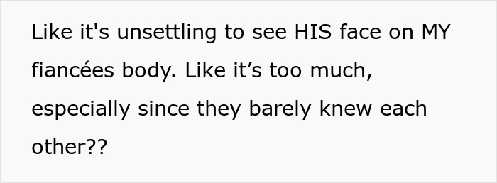 Text about man breaking up with fiancée after she gets tattoo of his late brother’s face expressing discomfort. Text about man breaking up with fiancée after she gets tattoo of his late brother’s face expressing discomfort.