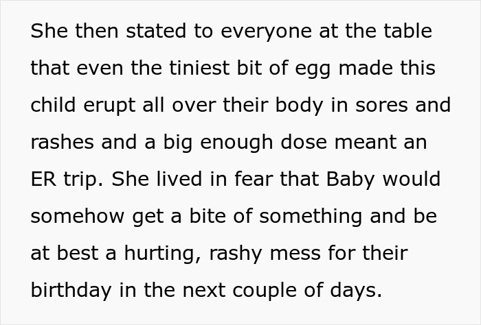 Child experiencing severe allergy reaction leading to ER visit due to MIL ignoring allergic triggers and symptoms.