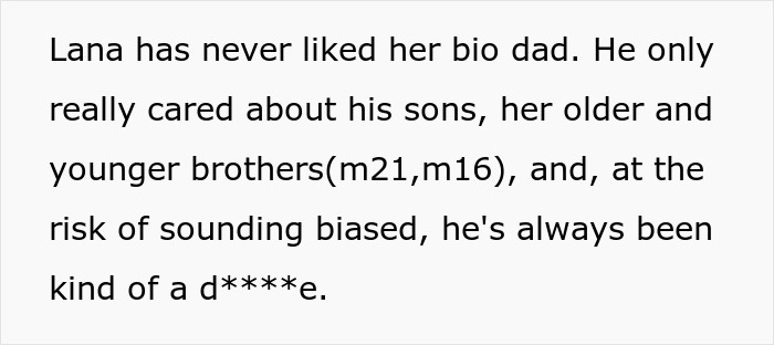 Text excerpt discussing a mom upset about her stepdaughter dating against her bio-dad&rsquo;s wishes.