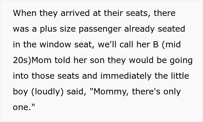 Flight attendant reflects on decision to not offer overweight woman a seatbelt extender immediately on flight. Flight attendant reflects on decision to not offer overweight woman a seatbelt extender immediately on flight.