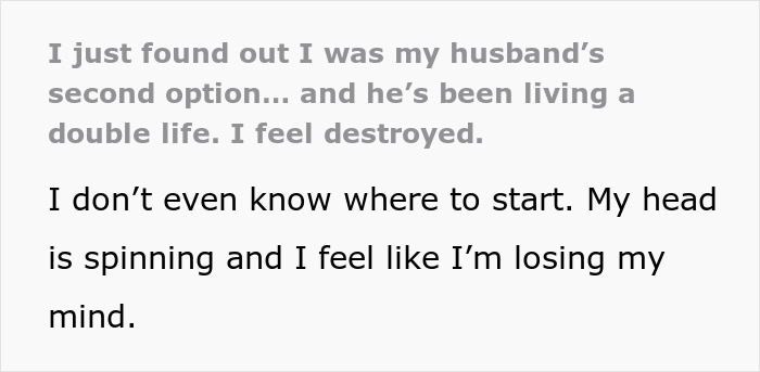 Woman reading a message about being her husband’s second choice, feeling shocked and emotionally distraught. Woman reading a message about being her husband’s second choice, feeling shocked and emotionally distraught.