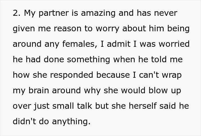 Text excerpt discussing a woman forbidding her brother-in-law from talking to her despite seeing her nephew less.