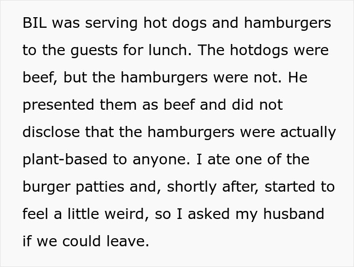 Woman accuses BIL of causing anaphylactic shock after he lied about the lunch ingredients he served.