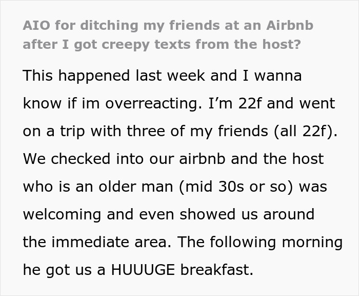 Woman worried about creepy Airbnb host texts, feeling uneasy after receiving unwanted messages from the older host.