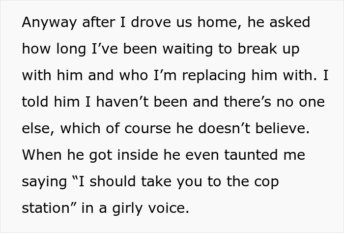 Text excerpt showing a tense conversation between a woman and husband after deciding to give him another chance, learning a hard lesson.