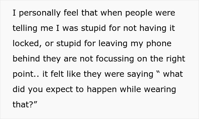 Text excerpt about distrust and privacy concerns highlights woman cutting off long-term friend after privacy violation suspicions.