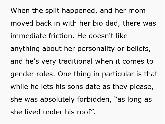 Mom furious as ex allows stepdaughter to date and create a love nest despite bio-dad&rsquo;s strict disapproval at home.