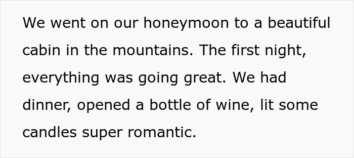 Wife angry with husband holding ashes during honeymoon in a mountain cabin setting with romantic dinner background Wife angry with husband holding ashes during honeymoon in a mountain cabin setting with romantic dinner background