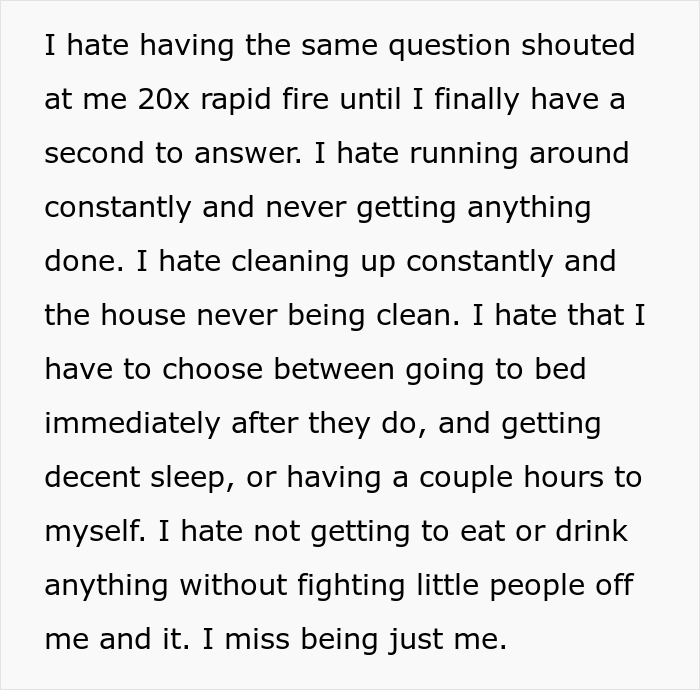 Alt text: Woman fears she won’t survive motherhood, feeling overwhelmed by constant demands and regrets having kids. Alt text: Woman fears she won’t survive motherhood, feeling overwhelmed by constant demands and regrets having kids.