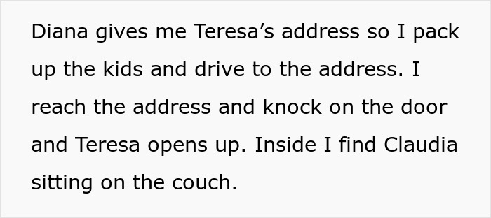 Text describing a mom asking her friend to babysit during lunch, then going missing for several hours. Text describing a mom asking her friend to babysit during lunch, then going missing for several hours.