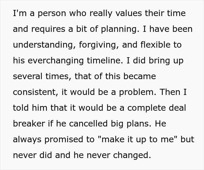 Woman goes above and beyond preparing for boyfriend’s return, but he ditches plan last minute and gets dumped fast. Woman goes above and beyond preparing for boyfriend’s return, but he ditches plan last minute and gets dumped fast.